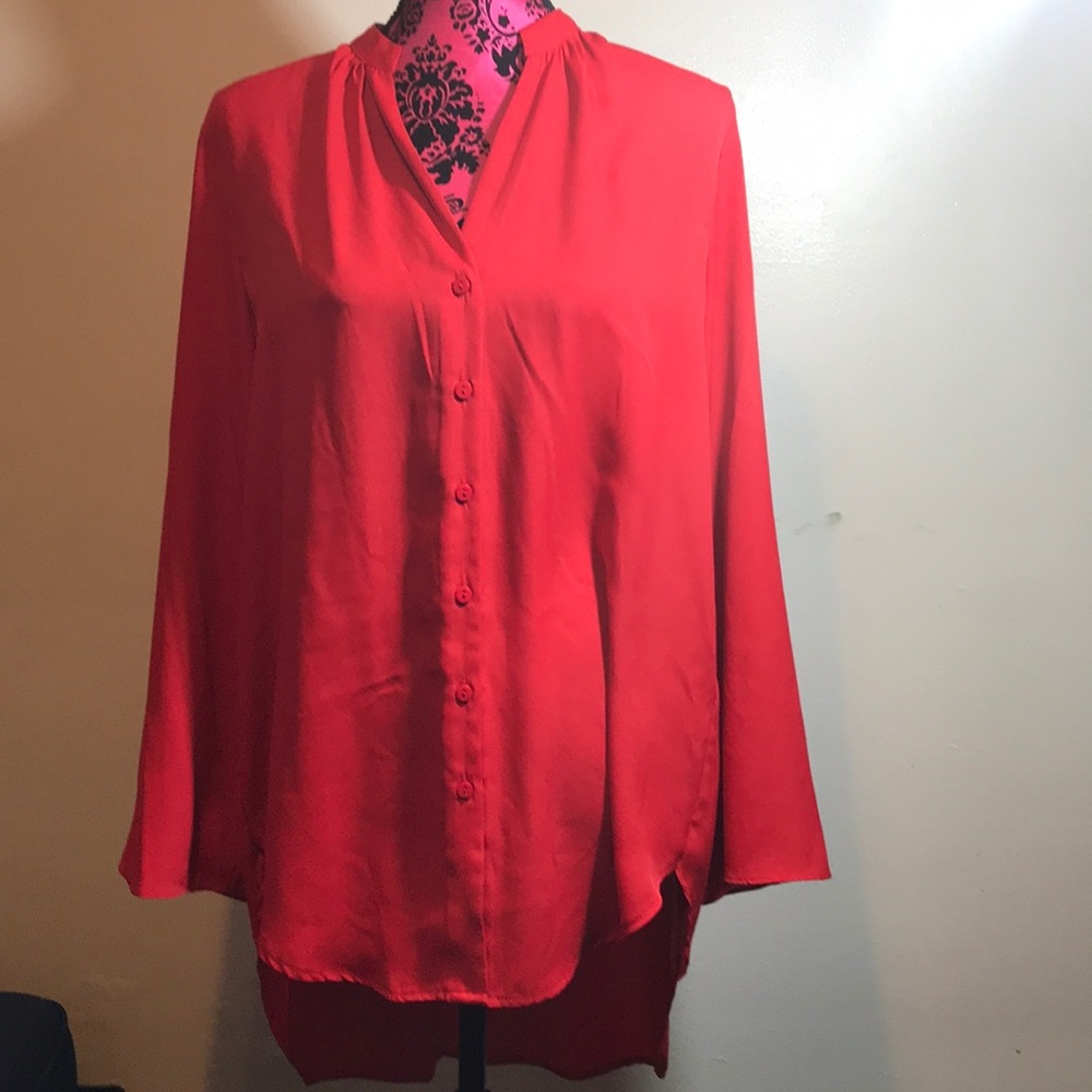 Red shirt with tail